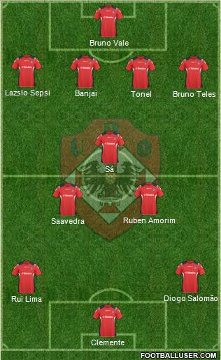 União Desportiva Oliveirense Formation 2012