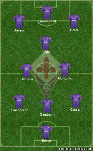 Fiorentina Formation 2012