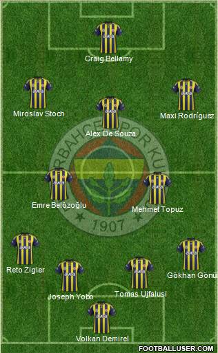 Fenerbahçe SK Formation 2012