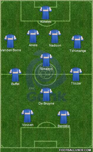 K Racing Club Genk Formation 2012