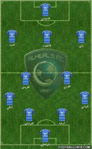 Al-Hilal (KSA) Formation 2012