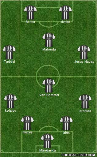 Newcastle United Formation 2012