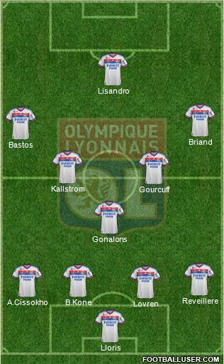 Olympique Lyonnais Formation 2012