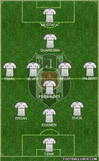 Besiktas JK Formation 2012