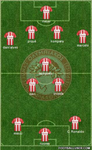Olympiakos SF Piraeus Formation 2012