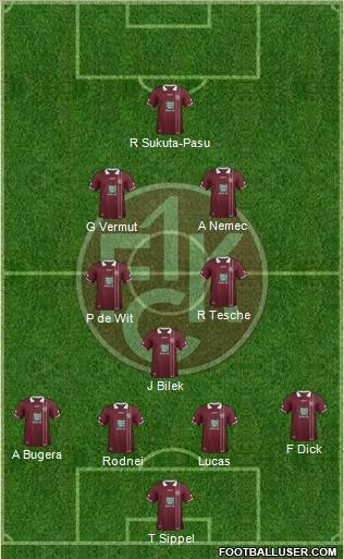1.FC Kaiserslautern Formation 2012