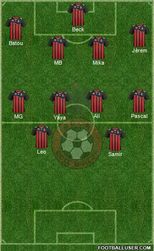 OGC Nice Côte d'Azur Formation 2012