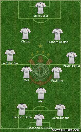 SC Corinthians Paulista Formation 2012