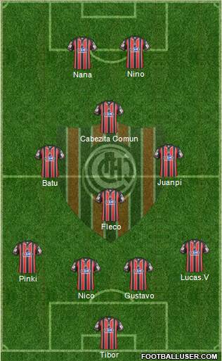 Chacarita Juniors Formation 2012