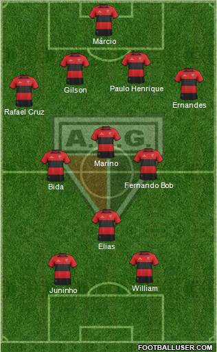 Atlético C Goianiense football formation