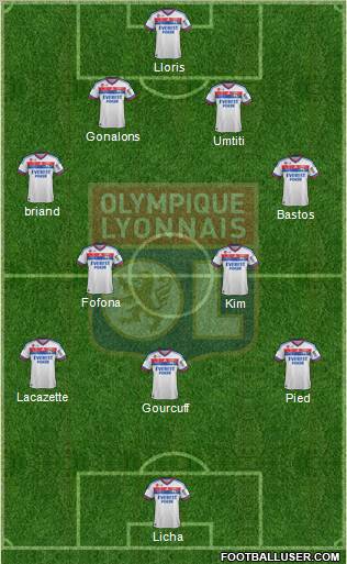 Olympique Lyonnais Formation 2012