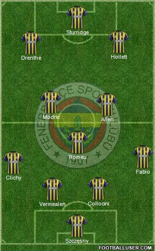 Fenerbahçe SK Formation 2012