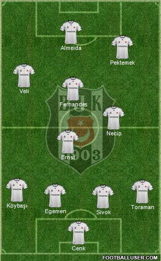 Besiktas JK Formation 2012