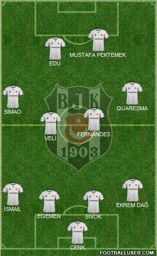 Besiktas JK Formation 2012