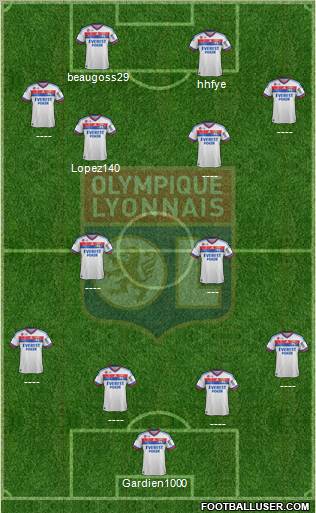 Olympique Lyonnais Formation 2012
