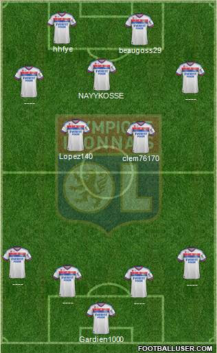 Olympique Lyonnais Formation 2012