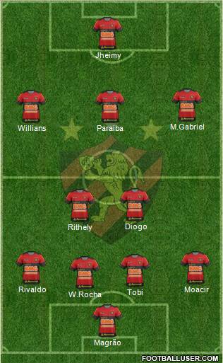 Sport C Recife football formation