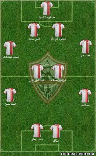 Zamalek Sporting Club Formation 2012
