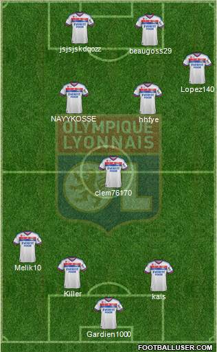 Olympique Lyonnais Formation 2012