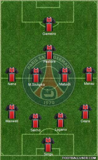 Paris Saint-Germain Formation 2012