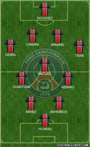 Paris Saint-Germain Formation 2012