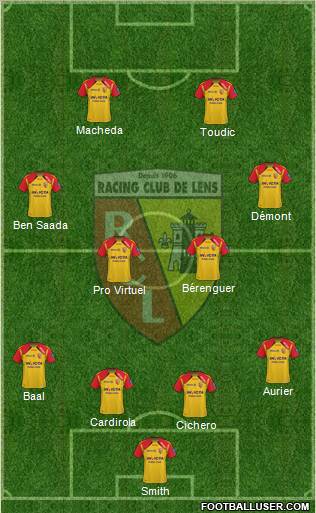 Racing Club de Lens Formation 2012