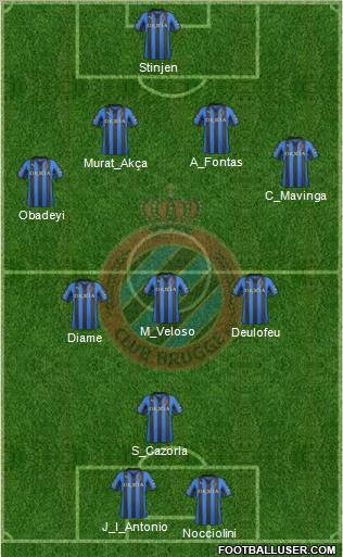 Club Brugge KV Formation 2012