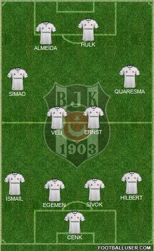 Besiktas JK Formation 2012