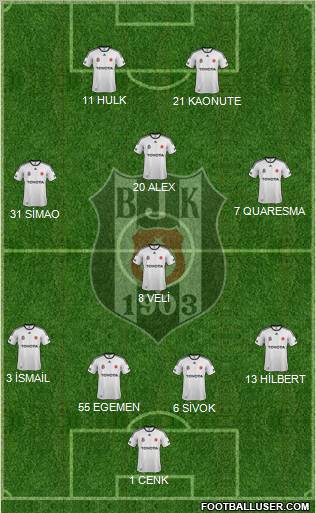 Besiktas JK Formation 2012