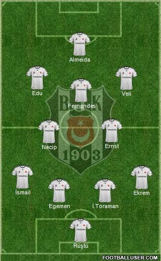 Besiktas JK Formation 2012