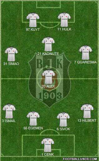 Besiktas JK Formation 2012