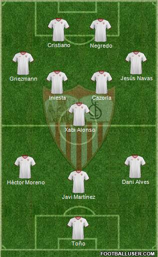 Sevilla F.C., S.A.D. Formation 2012