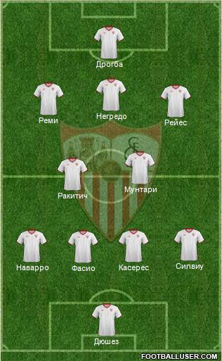 Sevilla F.C., S.A.D. Formation 2012