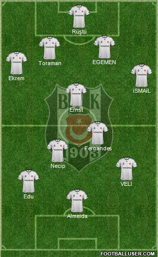 Besiktas JK Formation 2012