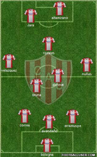 Unión de Santa Fe Formation 2012