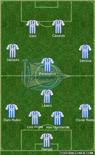 D. Alavés S.A.D. football formation