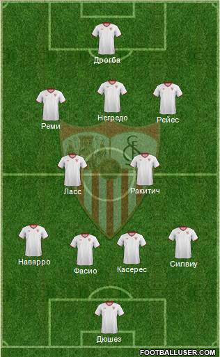 Sevilla F.C., S.A.D. Formation 2012