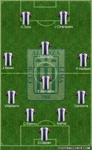 C Alianza Lima Formation 2012