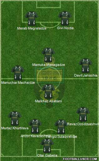 FC Kutaisi-Torpedo Formation 2012