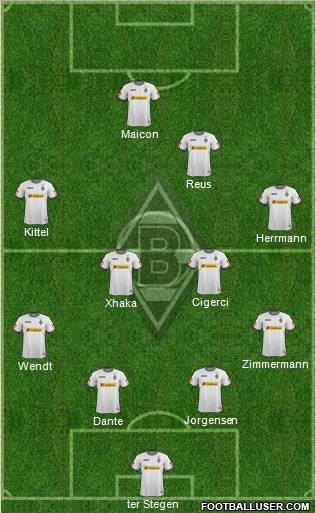 Borussia Mönchengladbach Formation 2012