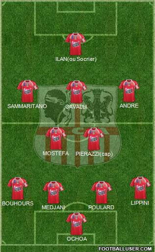 Athletic Club Ajaccien Football Formation 2012