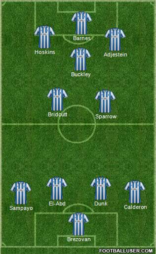 Brighton and Hove Albion Formation 2012