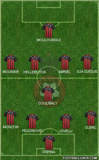 OGC Nice Côte d'Azur Formation 2012