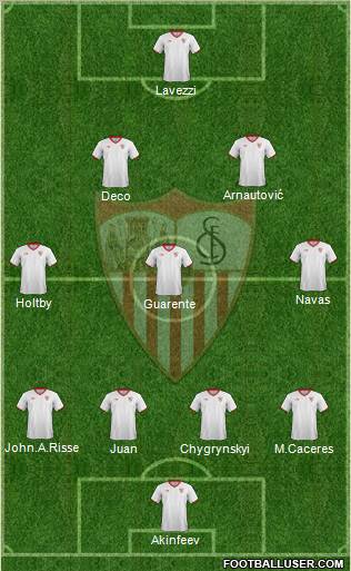 Sevilla F.C., S.A.D. Formation 2012