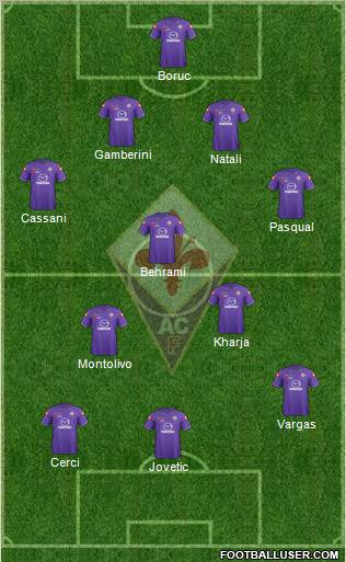 Fiorentina Formation 2012