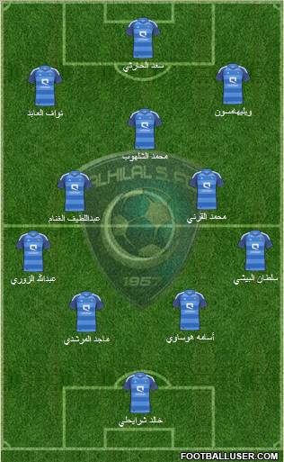 Al-Hilal (KSA) Formation 2012