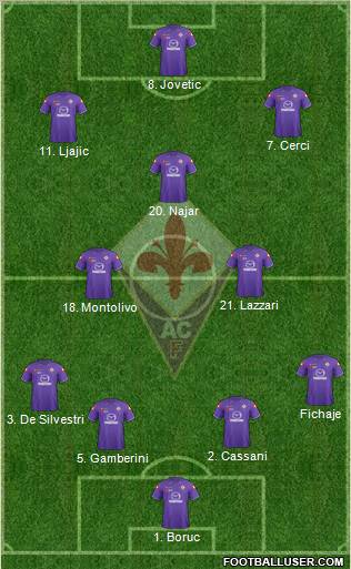 Fiorentina Formation 2012