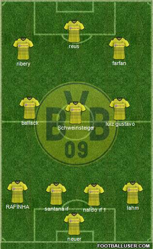 Borussia Dortmund Formation 2012