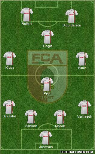 FC Augsburg Formation 2012