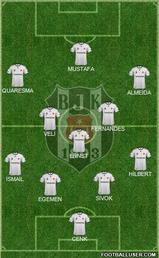 Besiktas JK Formation 2012